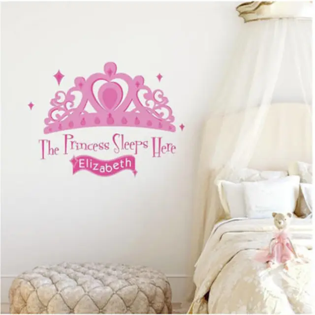 RoomMates Αυτοκόλλητο Τοίχου Princess Sleeps Here P+S Giant Wall Decal W/Person (RMK1787GM)