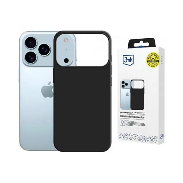 3mk Θήκη Κινητού Apple iPhone 17 Pro Max Hardy MagSilicone Graphite