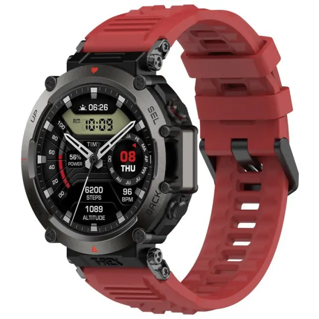 Λουράκι Σιλικόνης για Xiaomi Amazfit T-Rex Ultra- Red OEM