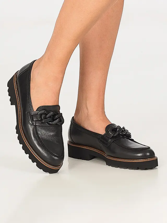 Gabor Μοκασίνια-Loafers Γυναικείο δέρμα Μαύρο GAB/95240 002-BLACK - 36 2