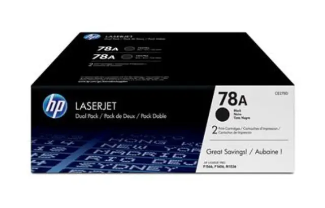 HP LaserJet P1560, M1536MFP Black Twin Pack (CE278AD) (HPCE278AD)