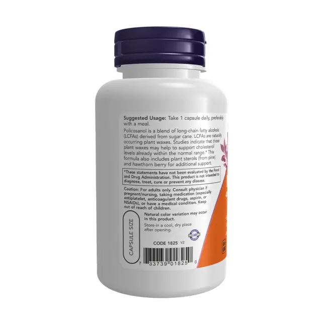 Now Foods Policosanol, Extra Strength 40 mg 3