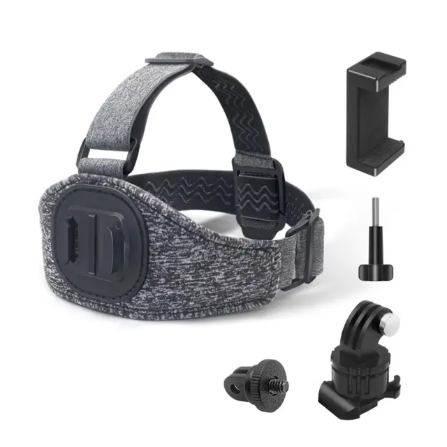 Techsuit - GoPro Holder (JX-003) - Headband with Magnetic Base - Gray 3