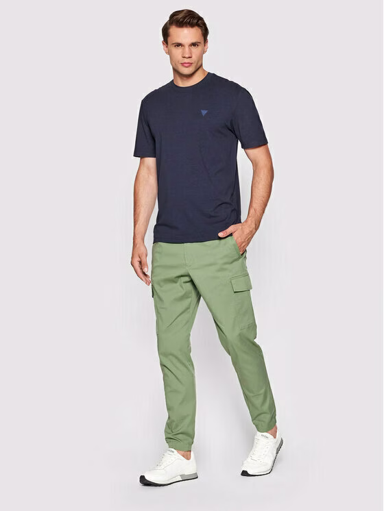 Guess Ανδρικό Μπλέ Σκούρο T-Shirt Μπλε Σκούρο 3
