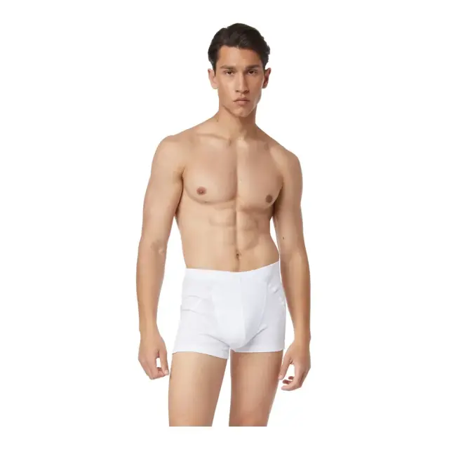 Comfort 2 Ανδρικό Βαμβακερό Boxer με Εσωτερικό Λάστιχο 2τμχ Minerva - Λευκό 3