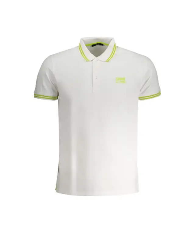 Cavalli Class - Ανδρική Μπλούζα Κοντομάνικη Polo Πικέ QXT64YKB002-00053 Λευκό 3