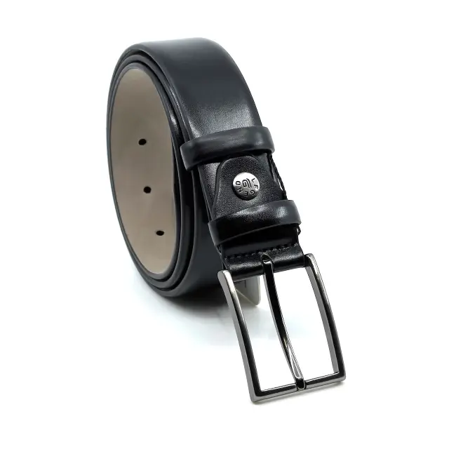 Μαύρη Κλασική Ζώνη P.U. Leather 3,5 cm 3
