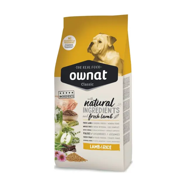 Ownat Classic Lamb & Rice Ξηρά Τροφή για Σκύλους με Αρνί & Ρύζι 12kg