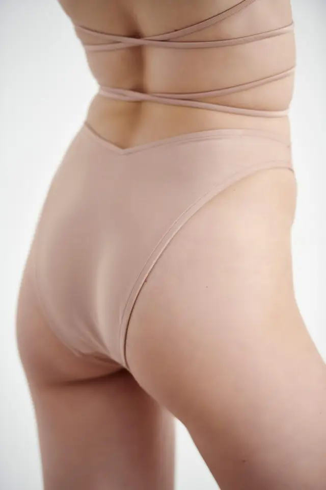 Γυναικείο Μαγιό Slip Brazilian Blu4u 23365070 ΜΠΕΖ - XL 2