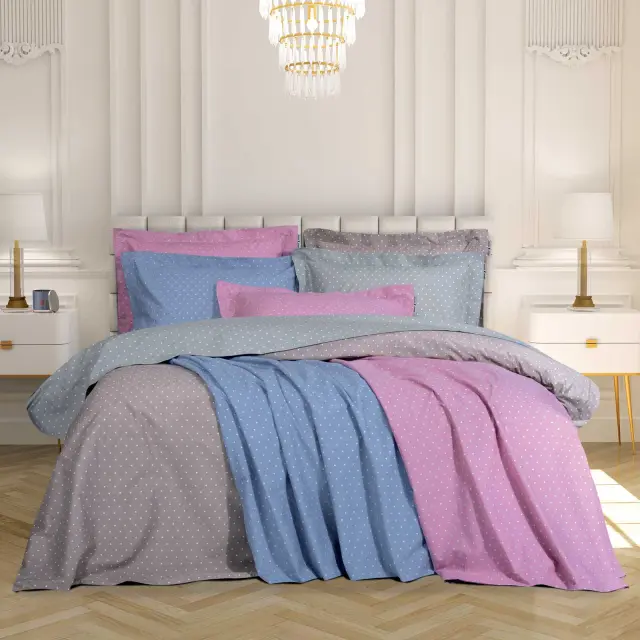 Σεντόνι 240Χ260 Υπέρδιπλο Loft Greenwich Polo Club 2501 Pink Χωρίς Λάστιχο70% Βαμβάκι-30% Πολυέστερ 3
