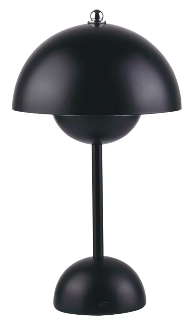 Inlight Rechargeable LED 1.5W 3CCT Touch Table Lamp Black D:10x24cm (3059-Black)