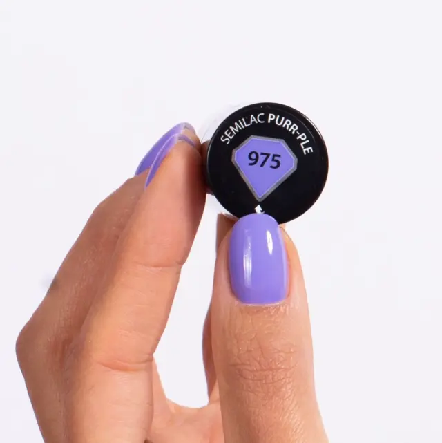 Semilac Ημιμόνιμο Βερνίκι 975 Purr-Ple 7ml 2