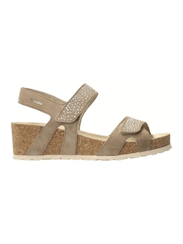 Mephisto Πέδιλα Γυναικείο δέρμα Nubuck Μπεζ MEP/VIC SPARK L/TAUPE - 42 3