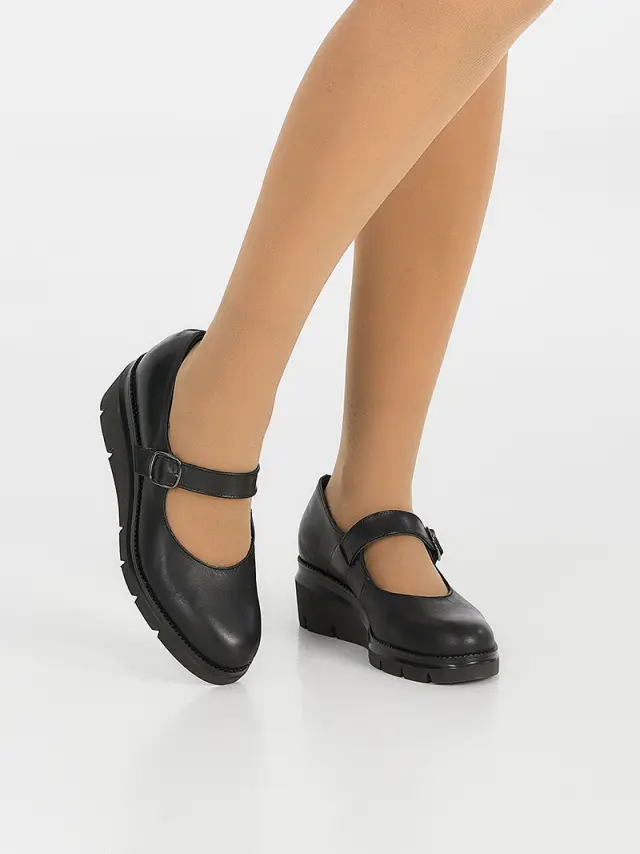 Soffice Sogno Μπαρέτες Γυναικείο δέρμα Μαύρο ASS/5181 NERO 2