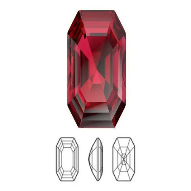 Swarovski 4595 Elongated Imperial Scarlet 12x6mm - 2τεμ