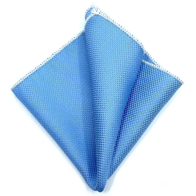 Σιελ Μαντήλι Τσέπης με Γαζί 26*26cm