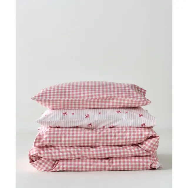 Σετ Παιδικά Σεντόνια Ημίδιπλα 3 Τεμαχίων Kentia Sassy White-Pink 190x270 3
