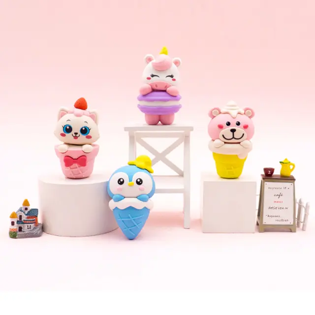 Little Tree Γόμα σε mini Box: Sweet Ice Cream Animal Eraser (4 σχέδια) 3