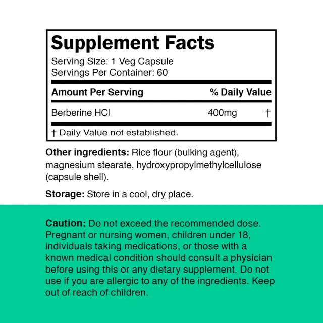 Vitamin360 Berberine 60 Veg Capsules 2