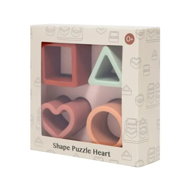 Petit Monkey – Παζλ σφηνώματα Σιλικόνης Heart 0 yrs+