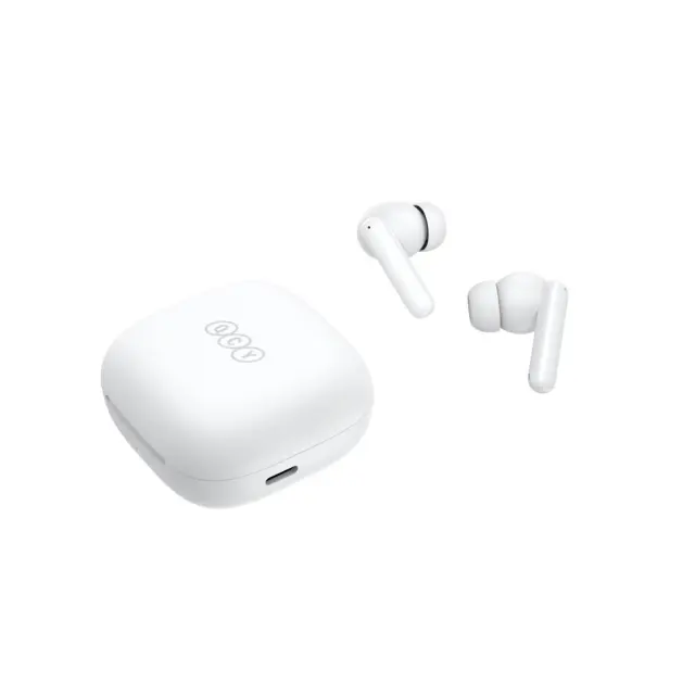QCY T13 ANC White - TWS 10mm Dynamic Driver, 4-mic 28dB ANC, Bluetooth 5.3, 7hr-30hr, 75ms latency 3