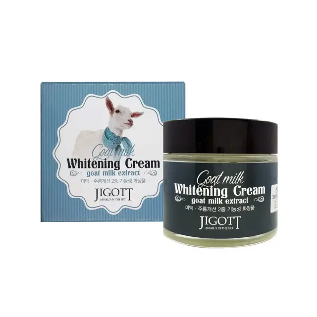 Jigott Goat Milk Brightening Cream Whitening & Anti‑Aging Λευκαντική και Αντιγηραντική Κρέμα Προσώπου (70 ml)