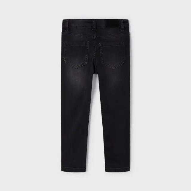 Baby 6 μηνών έως 4 ετών Παντελόνι τζιν slim fit Better Cotton μαύρο 3