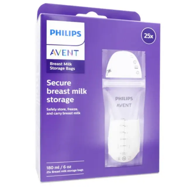 Philips Avent SCF603/25 Σακουλάκια Αποθήκευσης Μητρικού Γάλακτος 25τμχ 180ml