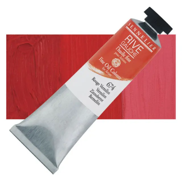 Sennelier Λάδι Rive Gauche 674 Vermilion - 40ml