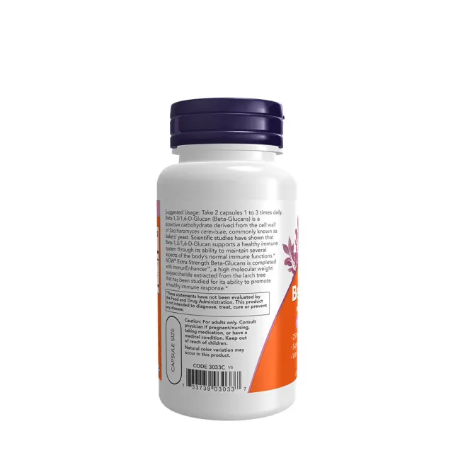 Now Foods Beta-Glucans with ImmunEnhancer™ 250mg 3