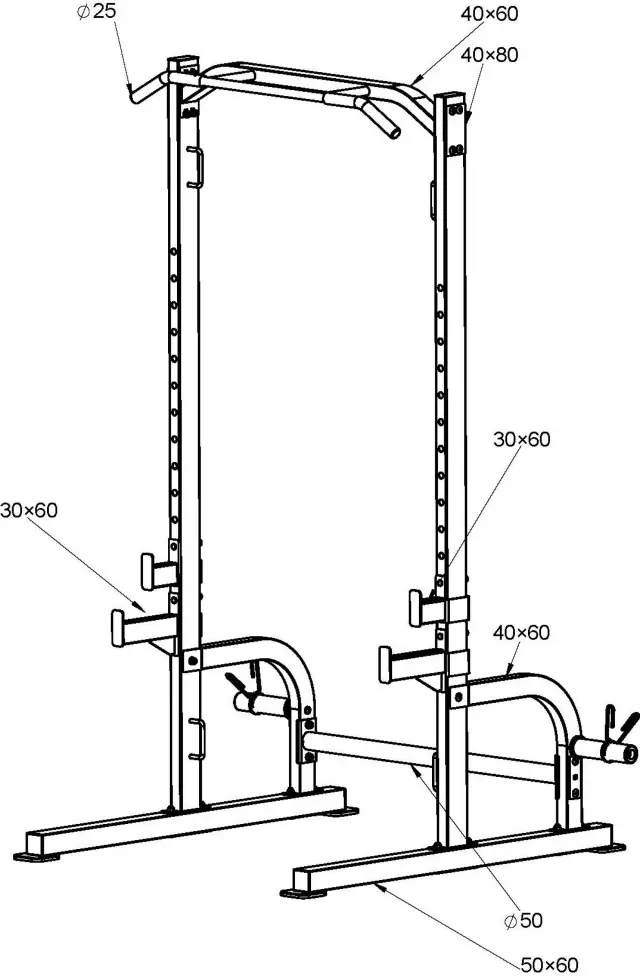 Μηχάνημα Half Rack AMILA HR350 (91206) 2