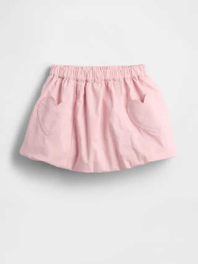 Βρεφική & Νηπιακή Heart Pocket Bubble Φούστα Pure pink