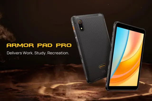 ULEFONE tablet Armor Pad Pro, 8", 8/128GB, 4G, 7650mAh, IP68/IP69K, μαύρο 2