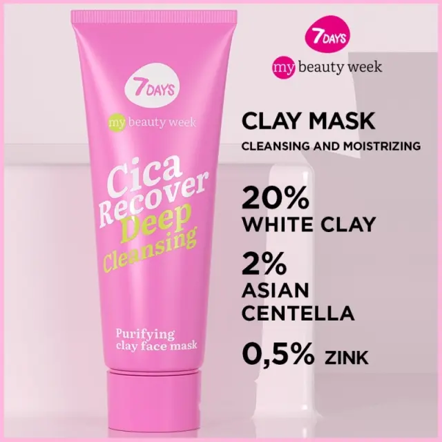 7Days Mb Cica Recover Purifying Clay Face Mask Μάσκα Προσώπου 80ml 2