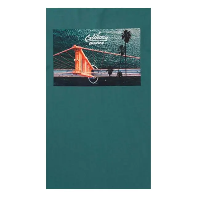 Emerson Men's T-Shirt (201.EM33.101-TEAL BLUE) - Πετρόλ - XL 3