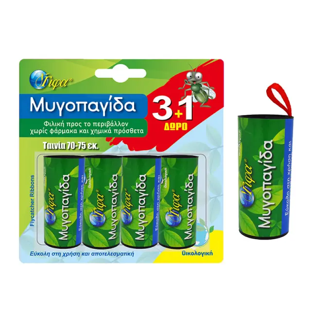 Μυγοπαγίδες Ταινία 70-75cm 3+1 Δώρο