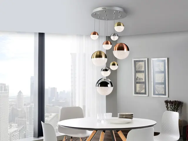 SPHERE DIMMABLE LED LAMP 9L Ø50 φωτιστικό Ορείχαλκος Χρώμιο