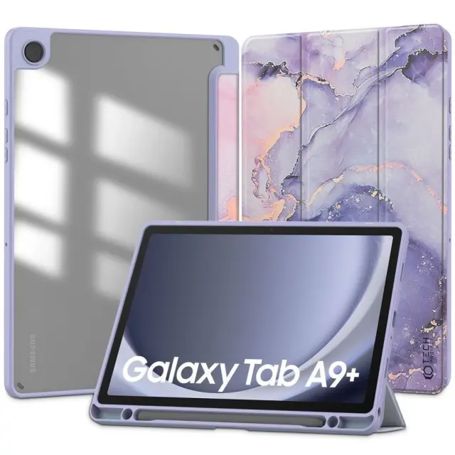Tech- Protect® SC Pen Προστατευτική Θήκη με Δυνατότητα Stand για Samsung Galaxy A9 Plus X210/X215/X216- Violet Marble