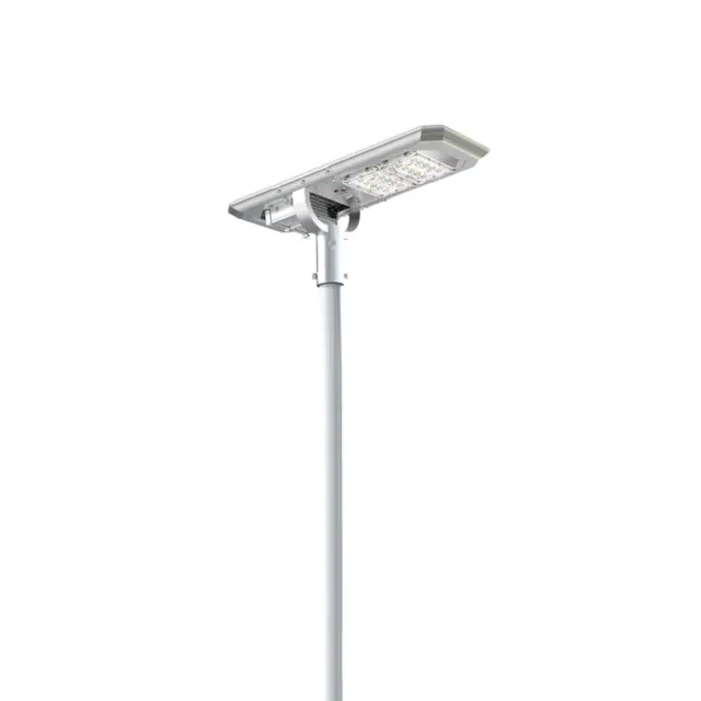 Ηλιακό Φωτιστικό Δρόμου LED 20W 5700K 4750lm IP65 με Μπαταρία Li-ion – VK/02168/20/D Ασημί