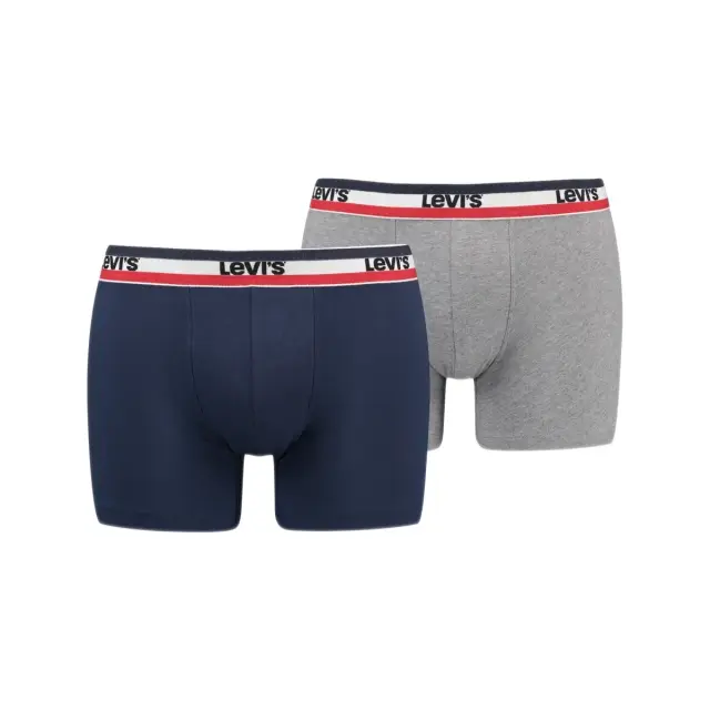 Levi's Ανδρικό Boxer Sportswear Logo Organic Cotton - Διπλό Πακέτο, Χρώμα Dress Blues