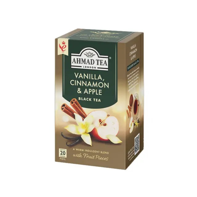 Ahmad Tea VANILLA CINNAMON & APPLE BLACK TEA - 20 φακελάκια