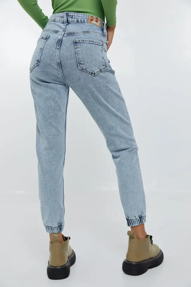 Παντελόνι Jean Jogger Μπλέ 3
