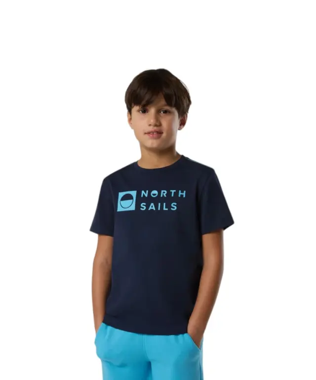 North Sails - Παιδικό Κοντομάνικο Μπλουζάκι T-Shirt Print 795227-000-0802 Μπλε Ναυτικό 2