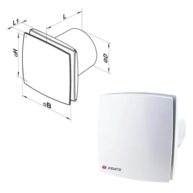 Ανεμιστήρας LP IP 34 Λευκό Φ100mm 2