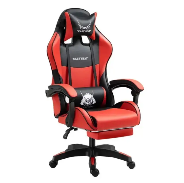 East Seat YT-727 Δερματίνης Μαύρο/Κόκκινο