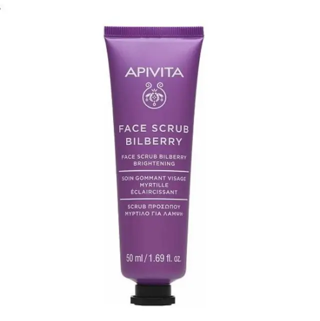 Apivita Face Scrub Κρέμα Απολέπισης για Λάμψη με Μύρτιλλο 50ml