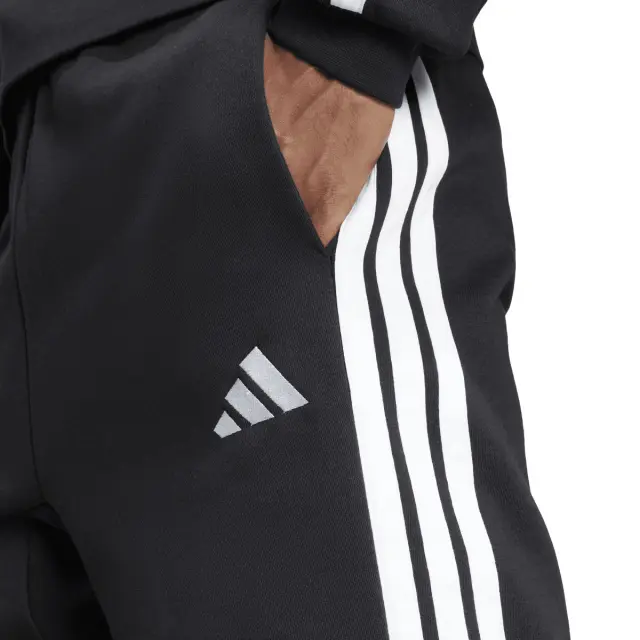 adidas Εssentials 3 Stripes Men's Shorts Black / White JD1855 - L 3
