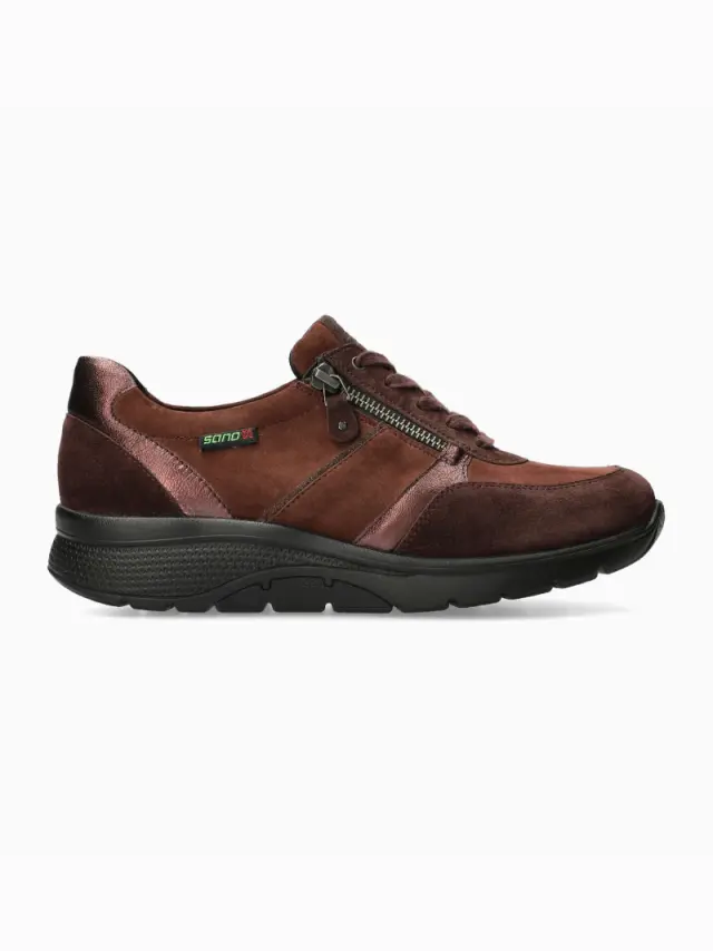 Mephisto/Sano Sneakers Γυναικείο δέρμα Nubuck Μπορντώ SAN/IZAE PLUM - 38,5 3