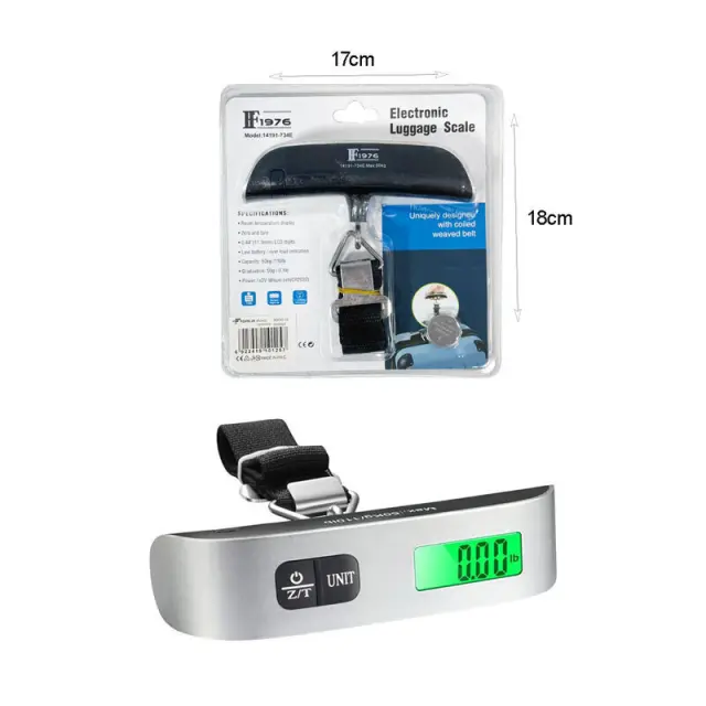 F1976 Ψηφιακή Ζυγαριά Αποσκευές Εώς 50 Kg 14191-734e Electronic Luggage Scale 0231023 2