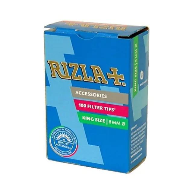 Φιλτράκια Rizla 8mm REGULAR (Χοντρά) Συσκ. 10 τμχ